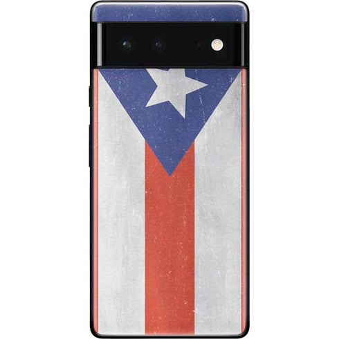 Puerto Rico Flag Distressed Google Pixel 6 Skin